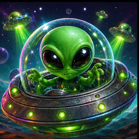 Eigenständiges Demo-Motiv für Alien X-vasion