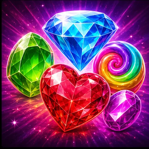 Eigenständiges Demo-Motiv für 1 Reel Candy Spins